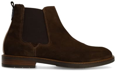 Van Lier - Heren - Donkerbruine suède chelsea boots - Maat 41