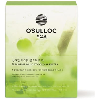 OSULLOC Sunshine Muscat Cold Brew IJsthee Zakjes Snel Trekken Premium Muscat Groene Thee 50g 2.5g x 20EA x 2box