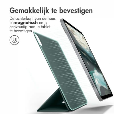 imoshion Tablet Hoes - Geschikt voor Apple iPad Pro 11 (2025) M5 / Pro 11 (2024) M4 - Magnetic Bookcase - Donkergroen