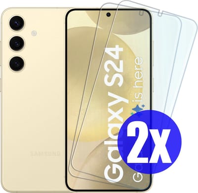 Screenprotector geschikt voor Samsung S24 - Gehard Glas - Tempered Glass Armor Screen Cover - 2 Stuks