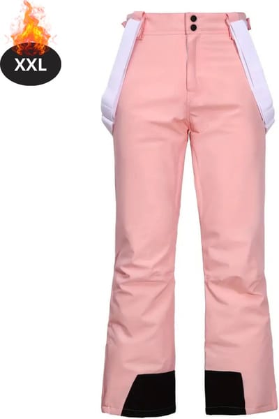 Livano Skibroek - Skipak - Snowboard Broek - Winterbroek - Sneeuwbroek - Dames - Wintersport - Roze - Maat XXL