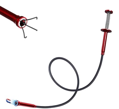Uittrekbare Grijptang - Flexibele Pincet - Afvoer Ontstoppen - Met Magneetvanger - 60 cm - null