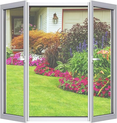YAGXIG Insectenhorren - 150 x 150 cm (2 stuks) - Doe-het-zelf installatie - Verstelbare maat - Geen boren nodig - Fijnmazig - Inclusief tape en snijmes