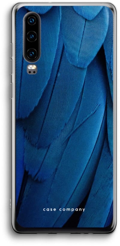 Case Company® - Hoesje geschikt voor Huawei P30 hoesje - Pauw - Soft Cover Telefoonhoesje - Bescherming aan alle Kanten en Schermrand