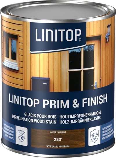 Transparante impregneerbeits LINITOP PRIM & FINISH Notelaar (li174) 1 liter