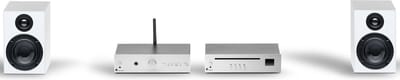 Pro-Ject True HiFi Stereo Set E CD - Complete HiFi Systeem - CD-Speler - Stereo Versterker - Twee Luidsprekers - Zilver/Zilver/Wit