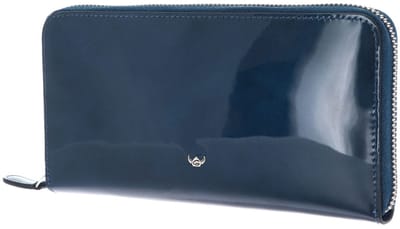 Golden Head Leren portemonnee Carrara RFID Protect RV-Damenbörse 2822 Blau donkerblauw