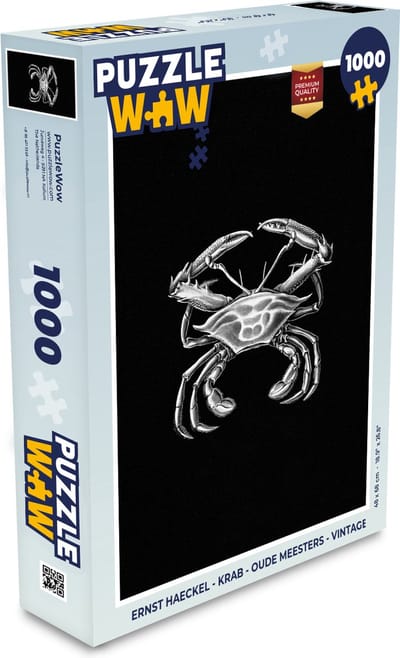 Puzzel Ernst Haeckel - Krab - Oude meesters - Vintage - Dieren - Kunst - Legpuzzel - Puzzel 1000 stukjes volwassenen