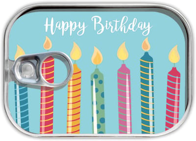 Wenskaart happy birthday/verjaardag/blik kaart/origineel verjaardags kaart