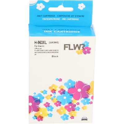 FLWR HP 963XL zwart (Huismerk (remanufactured))