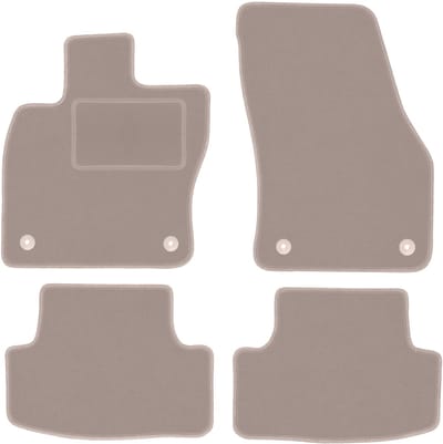 Beige veloursmatten voor: Skoda Karoq crossover (2017-)