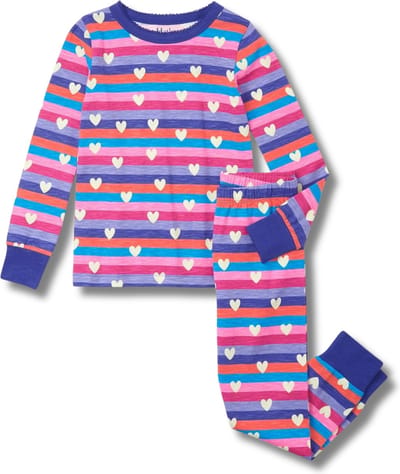 HATLEY pyjama meisje Stripes & Hearts Cotton maat 134-140