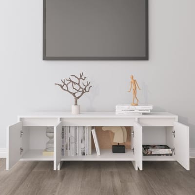 Vidaxl TV-meubel, Wit, 120X30X40,5 Cm, Materiaal Houtvezelplaat