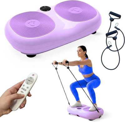 Trilplaat - Vibratieplatform Vibratietrainer - Thuistraining Verbeteren - 99 Snelheidsniveaus - tot 150 Kg - Wit