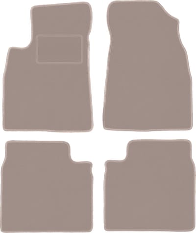 Beige velours matten voor: Kia Opirus sedan (2002-2011)