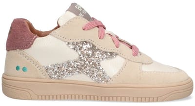 BunniesJR 225655-996 Meisjes Lage Sneakers - Roze - Leer - Veters