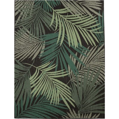 Binnen- en buitenkleed Ostenza zwart 240x340 cm