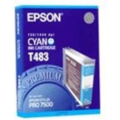 Epson T483 inktcartridge cyaan (origineel)
