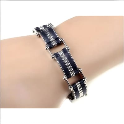 Aramat Jewels | Armbanden | Rvs Armband met Siliconen - 20cm Lang | | | |10mm | Silicone | Volwassenen | Verkleurd niet