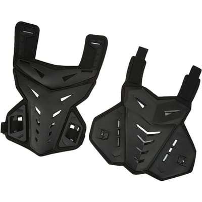 Gilet de protection pour moto Absorbeur de chocs Respirant Noir Unisexe Protecteur de poitrine pour Motocross