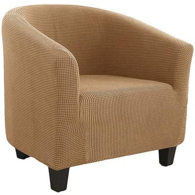 Jacquard-Patroon Stretch Club Bankhoes Enkele Fauteuilhoes Effen Huisboogvormige Stoelhoezen Ontworpen Voor Woonruimte Huisdier Kind Bank 1 Piece