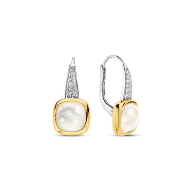 TI SENTO Dames Oorbellen - 925 zilver - Parelmoer - 7969MW