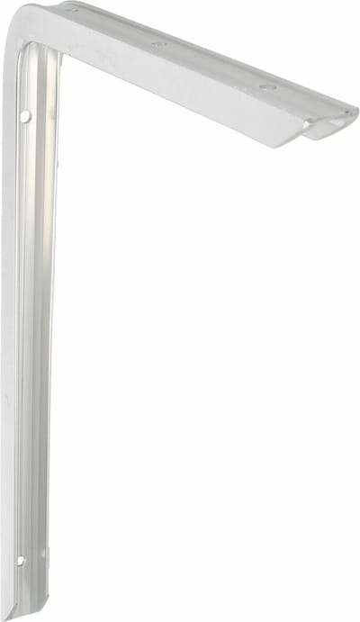 AMIG Plankdrager/planksteun - aluminium - gelakt zilver - H250 x B150 mm - max gewicht 50 kg - boekenplank steunen