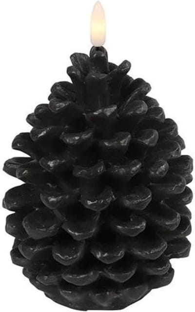 Countryfield Led Dennenappelkaars Black Large
