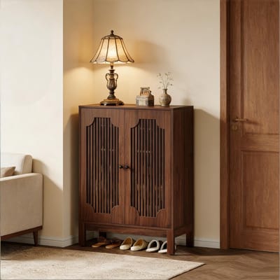 Clruro Schoenenkast - Klassiek Design met Opbergruimte - Hout - Naturel