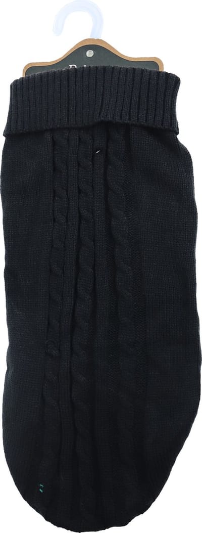 Boony - hondentrui - kabeltrui - Kleur: Zwart - Ruglengte: 45 cm