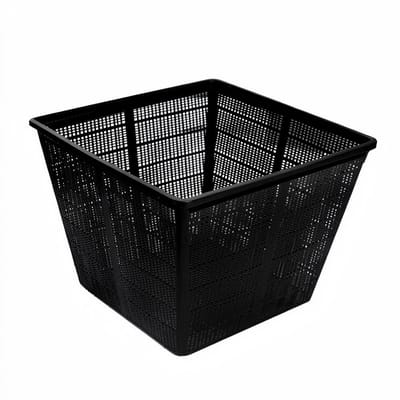vdvelde.com - 5x vijvermand 35x35x26 cm - Grote vierkante vijverplanten mand voor waterplanten - Fijnmazig voor substraat en sterke houvast - Stevig en duurzaam