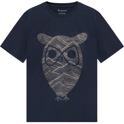 T-shirt met print aan de voorkant KnowledgeCotton Apparel