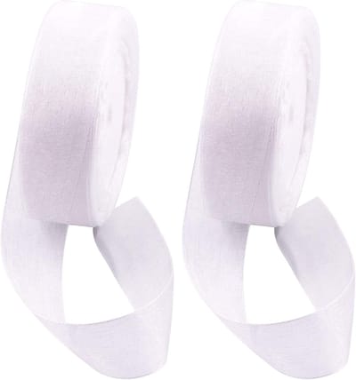 2 Rollen 50m x 3.5cm Witte Glanzende Organza Ribbons voor Bruiloften, Verjaardagen en Decoraties - Transparante Chiffon Stof Ribbons voor Bloemstukken