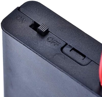 Batterijhouder Set - Batterij Doosjes - Apparaten Voeden - Met Schakelaar - 3 Stuks - Zwart