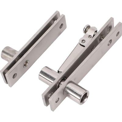 Charnière pivotante à rotation à 360 degrés, capacité de charge de 300 lb, en acier inoxydable, invisible, pour portes à cadre en bois et aluminium