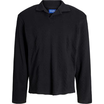 Jack And Jones Herentrui met kabelpatroon, normale pasvorm en lange mouwen (Zwart)