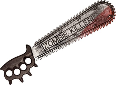 Boland - Kettingzaag 'Zombie killer' - Wapen - Halloween accessoire - Decoratie - Horror - Carnaval - Themafeest