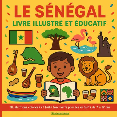 Educatief Kinderboek - Ontdekboek Senegal - Kinderen Leren - Rijk Geïllustreerd - 21.59 x 0.25 x 21.59 cm