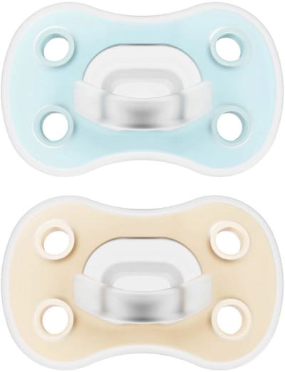 Dr. Brown's Symmetrische fopspeen fase 1 | blue & cream 2-pack