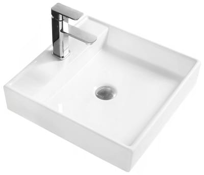 Mexen Blanca opzetwastafel 44 x 44 cm, wit - 21624400