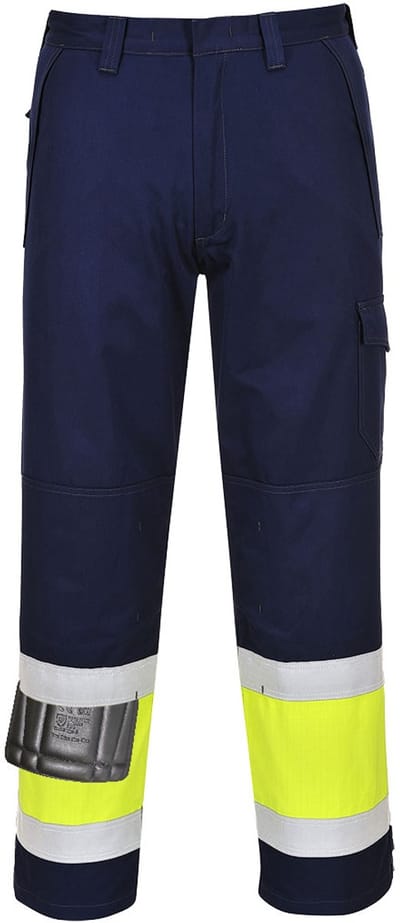 Portwest Hi-Vis Modaflame Broek MV26 - Geel/Marine - L