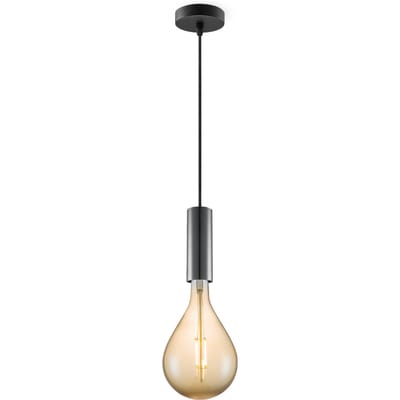 Home sweet home hanglamp Saga zwart Pear - amber