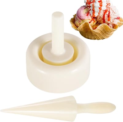 IJshoorntjes Maker - Wafelijzer Hoornvorm - Desserts Maken - Ergonomische Handgreep - 100 stuks - Niet gespecificeerd