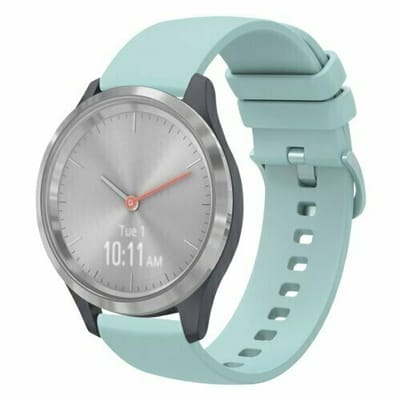 By Qubix - Soft siliconen bandje - Lichtblauw - geschikt voor Huawei Watch 5 - 42mm