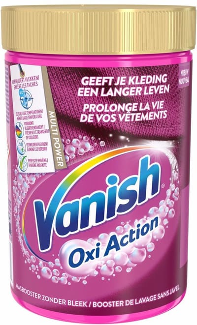 Vanish Oxi Action Wasbooster Poeder - gekleurde en witte was - 710g