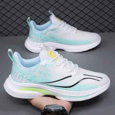 Heren Schoenen Lente Ademend Licht Mesh Schoenen Heren Mode Casual Trendy Schoenen Hardloop Sneaker 44 gray