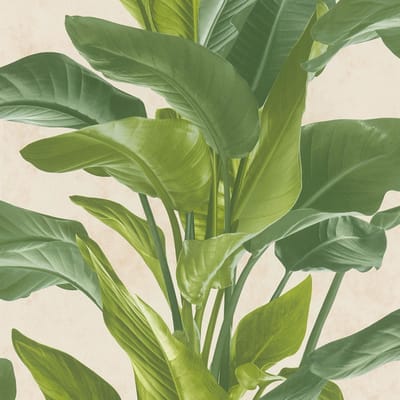 Bloemen behang Profhome 378623-GU vliesbehang licht gestructureerd met bloemen patroon mat groen crèmewit 5,33 m2
