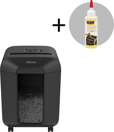 Fellowes Powershred LX85 Cross-Cut Papierversnipperaar + Fellowes Onderhoudsolie 120ml