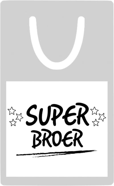 Hacebo® - Super broer metalen boekenlegger- Broer - je broer - verjaardagscadeau - cadeau voor broer - gift - kado Bladwijzer boekenleggers - 7.6 cm x 5cm