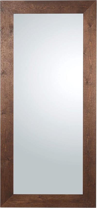 Grote Wandspiegel 82 x 182 cm - Rustieke Houten Afwerking - Modern en Tijdloos